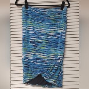 Trouve - Watercolour Summer Lightweight Skirt